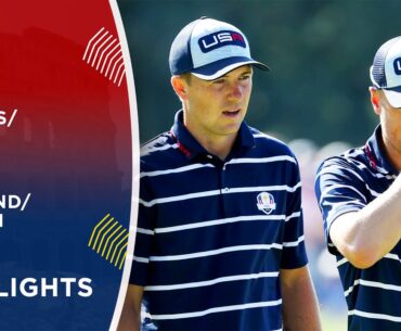 Thomas/Spieth vs Hovland/Hatton Highlights | 2023 Ryder Cup