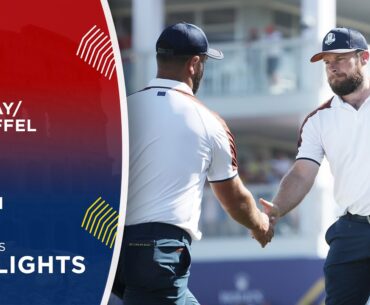 Cantlay/Schauffele vs Rahm/Hatton Highlights | 2023 Ryder Cup