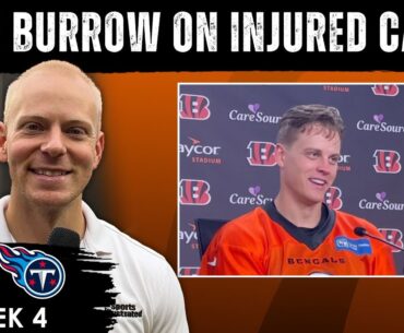 Bengals QB Joe Burrow Shares Update on Calf Injury, Aaron Rodgers' Advice and MORE | NFL Week 4