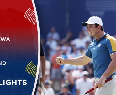 Collin Morikawa vs Viktor Hovland Highlights | 2023 Ryder Cup