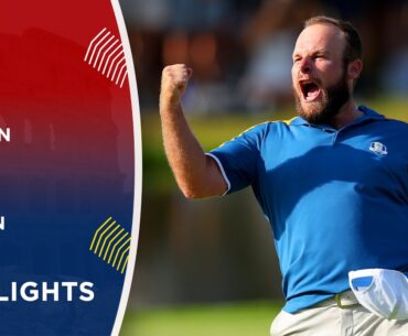 Brian Harman vs Tyrell Hatton Highlights | 2023 Ryder Cup