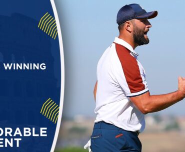 Jon Rahm Strikes an Astonishing Match-Winning Shot! | 2023 Ryder Cup