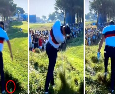 Ryder Cup Cheating Scandal as a Video Clip Emerged of Justin Thomas Clearly Kicking His Own Ball