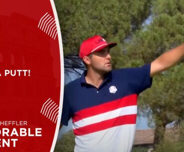 Scottie Scheffler's Clutch Putt to Take the Lead! | 2023 Ryder Cup