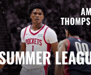 AMEN THOMPSON HIGHLIGHTS | SUMMER LEAGUE | ROCKETS vs TRAIL BLAZERS