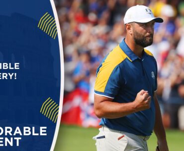 Jon Rahm Hits an Outstanding Recovery Shot From Nowhere! | 2023 Ryder Cup