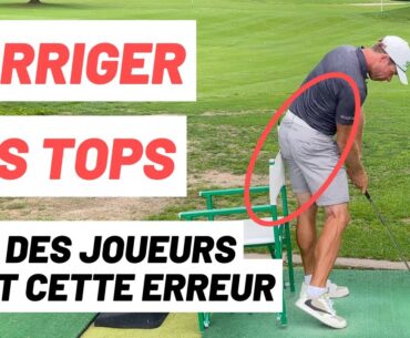 Comment corriger les tops ? Arrêter de toper la balle au golf.