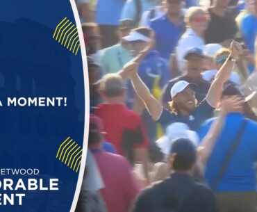 Tommy Fleetwood Celebrates on Buggy! | 2023 Ryder Cup