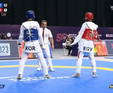 128 Quarter final Men  87kg KOR KANG S  EGY RAWY A