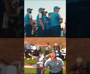 Team Europe reacts to Justin Rose