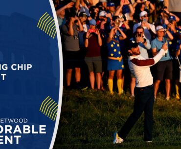 Tommy Fleetwood's Brilliant Chip Lips Out | 2023 Ryder Cup