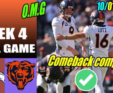 Denver Broncos vs Chicago Bears [FULL GAME] WEEK 4 | NFL Highlights 2023