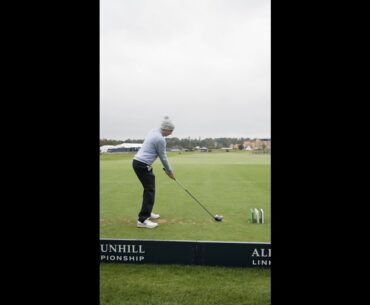 Matt Fitzpatrick tees off at The Old Course