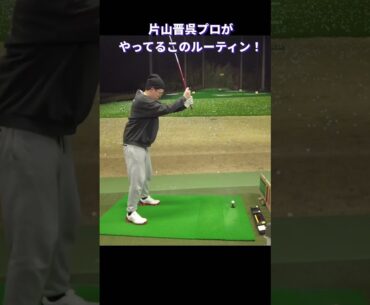 【ドライバーがよくなる！？】片山晋呉プロがやってるルーティンがとても良い！#shorts