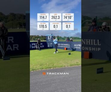 Todd Clements and Trackman on the famous Road Hole at the Old Course - St. Andrews⛳🟧 #golf #shorts