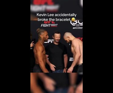 Kevin Lee broke the bracelet 😅