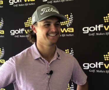 WA Open round 1 interview with Harrison Crowe