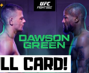UFC Fight Night Dawson vs Green Predictions & Full Card Betting Breakdown UFC Vegas 80