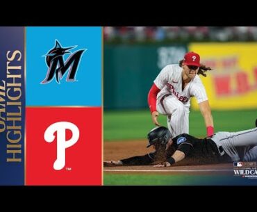 Marlins vs. Phillies Game 2 Highlights (10/4/23) | MLB Highlights