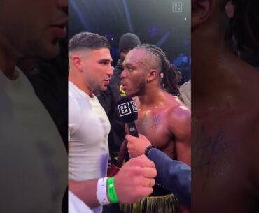 TOMMY FURY SHOVES KSI AFTER TRADING HEATED WORDS! 🍿