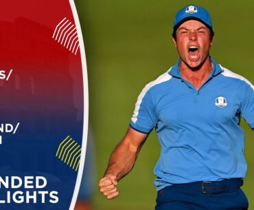 Thomas/Spieth vs Hovland/Hatton Extended Highlights | 2023 Ryder Cup
