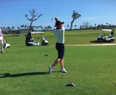 Luke Donald Tee Shot At Mardy Fish Golf Fundraiser