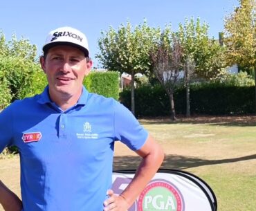 Alfredo García Heredia (-8) líder el Cto PGAe de CyL