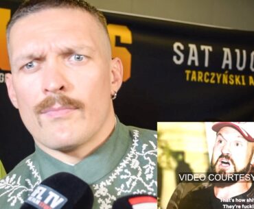OLEKSANDR USYK WATCHES AND REACTS TO TYSON FURY RIPPING INTO HIM ON NETFLIX, DUBOIS, JOSHUA-WILDER