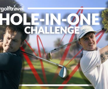 INSANE 50 Ball HOLE-IN-ONE Challenge at Golf Torrequebrada's Signature Hole!