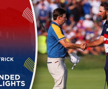 Max Homa vs Matt Fitzpatrick Extended Highlights | 2023 Ryder Cup