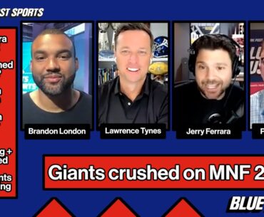 Giants Blown Out in MNF Mess feat. Jerry Ferrara | Ep. 154 | Blue Rush Podcast