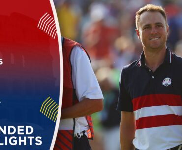 Justin Thomas vs Sepp Straka Extended Highlights | 2023 Ryder Cup