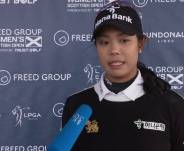 Patty Tavatanakit Saturday Flash Interview 2023 Freed Group Womens Scottish Open © LET