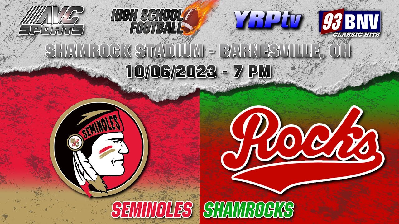 Monroe Central Seminoles at Barnesville Shamrocks High School Football 10.06.2023 Monroe Central Seminoles at Barnesville Shamrocks High School Football 10.06.2023