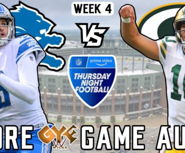 Packers vs Lions LIVE STREAM Watch Party + Game Audio