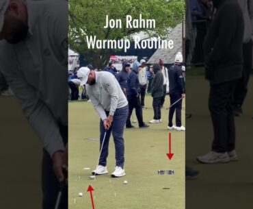 Jon Rahm Warm Up Putting Routine