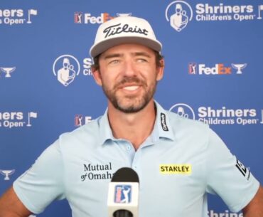 Lanto Griffin Thursday Flash Interview 2023 Shriners Children's Open