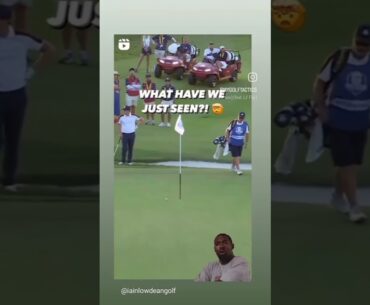 Rory McIlroy insane chip spin shot Ryder Cup 2023 #golf