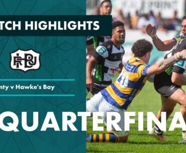QUARTERFINAL HIGHLIGHTS: Bay Of Plenty v Hawkes Bay (Bunnings NPC 2023)