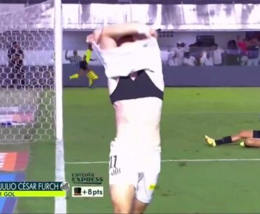 GOL DO SANTOS HOJE | Julio Furch VIRA pro Peixe | Santos 2x1 Grêmio