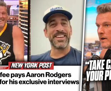 Pat McAfee Responds To Report He Pays Aaron Rodgers "Millions" For Weekly Interviews