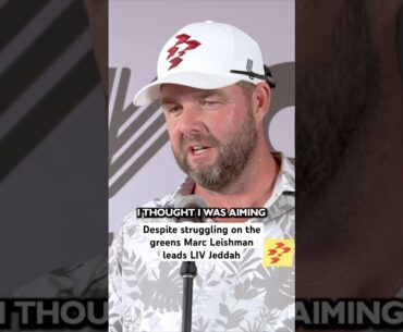 Marc Leishman leads the field but Dustin Johnson is right on his heels #LIVGolf