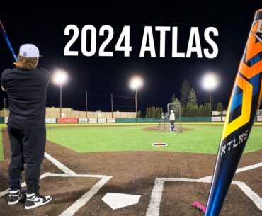 Hitting with the 2024 LOUISVILLE SLUGGER ATLAS | BBCOR Baseball Bat Review