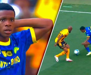 Mamelodi Sundowns 16-Year Old Siyabonga Mabena First Game BACK |Siyabonga Mabena Vs Kaizer Chiefs