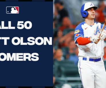 Matt The Bat! Watch all 50 of Matt Olson's homers this season!