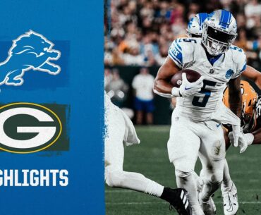 David Montgomery's HUGE night leads to a Lions win against the Packers | 2023 Week 4 Game Highlights