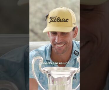 Rafa Cabrera-Bello y la copa del Acciona Open de España #shorts