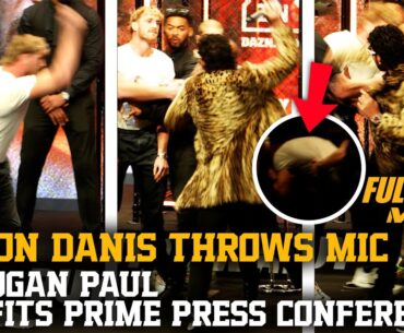 DILLON DANIS THROWS MIC AT LOGAN PAUL (MISFITS BOXING PRESS CONFERENCE)