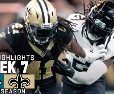 Jacksonville Jaguars vs.  New Orleans Saints  | 2023 Week 7 Game Highlights
