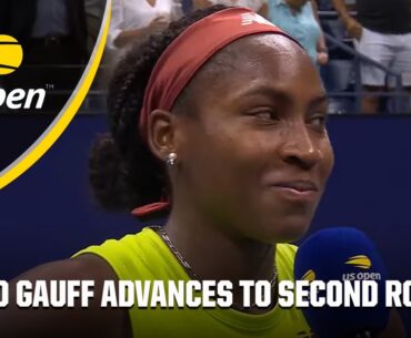 'SLOW' 😅 Coco Gauff jokes about pace-of-play drama after defeating Laura Siegemund | 2023 US Open